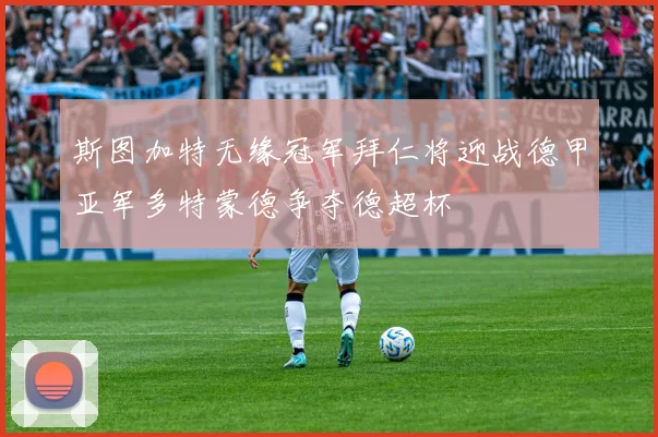 斯图加特无缘冠军拜仁将迎战德甲亚军多特蒙德争夺德超杯