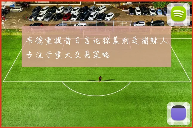 韦德重提昔日言论称莱利是捕鲸人专注于重大交易策略